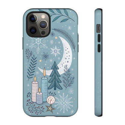 Winter Moon & Candles Tough Phone Case