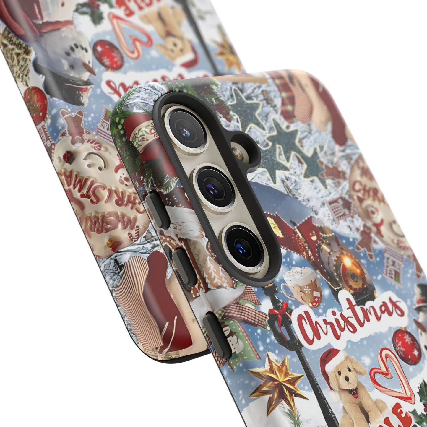 Christmas Holiday Collage Tough Phone Case