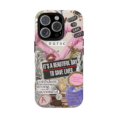 Nurse Inspirational Collage Tough Phone Case