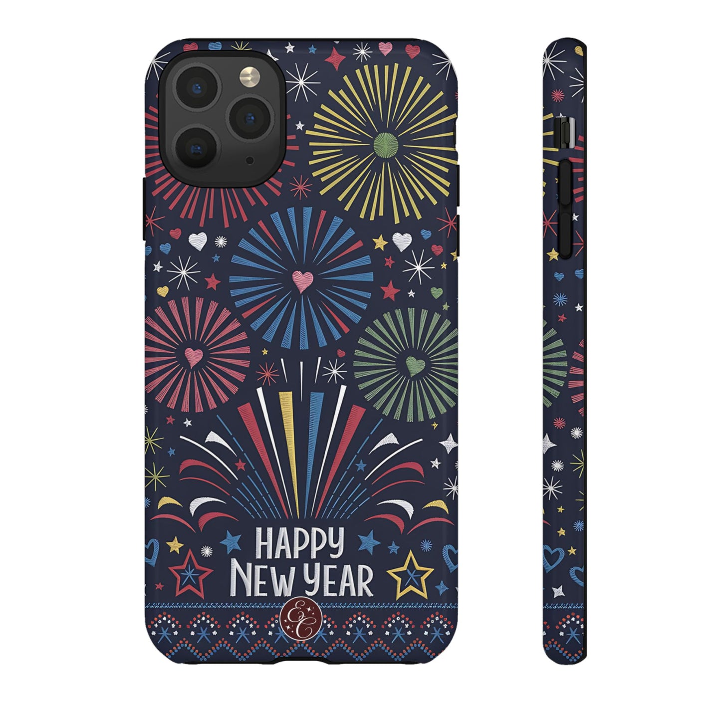 Happy New Year Fireworks Tough Phone Case