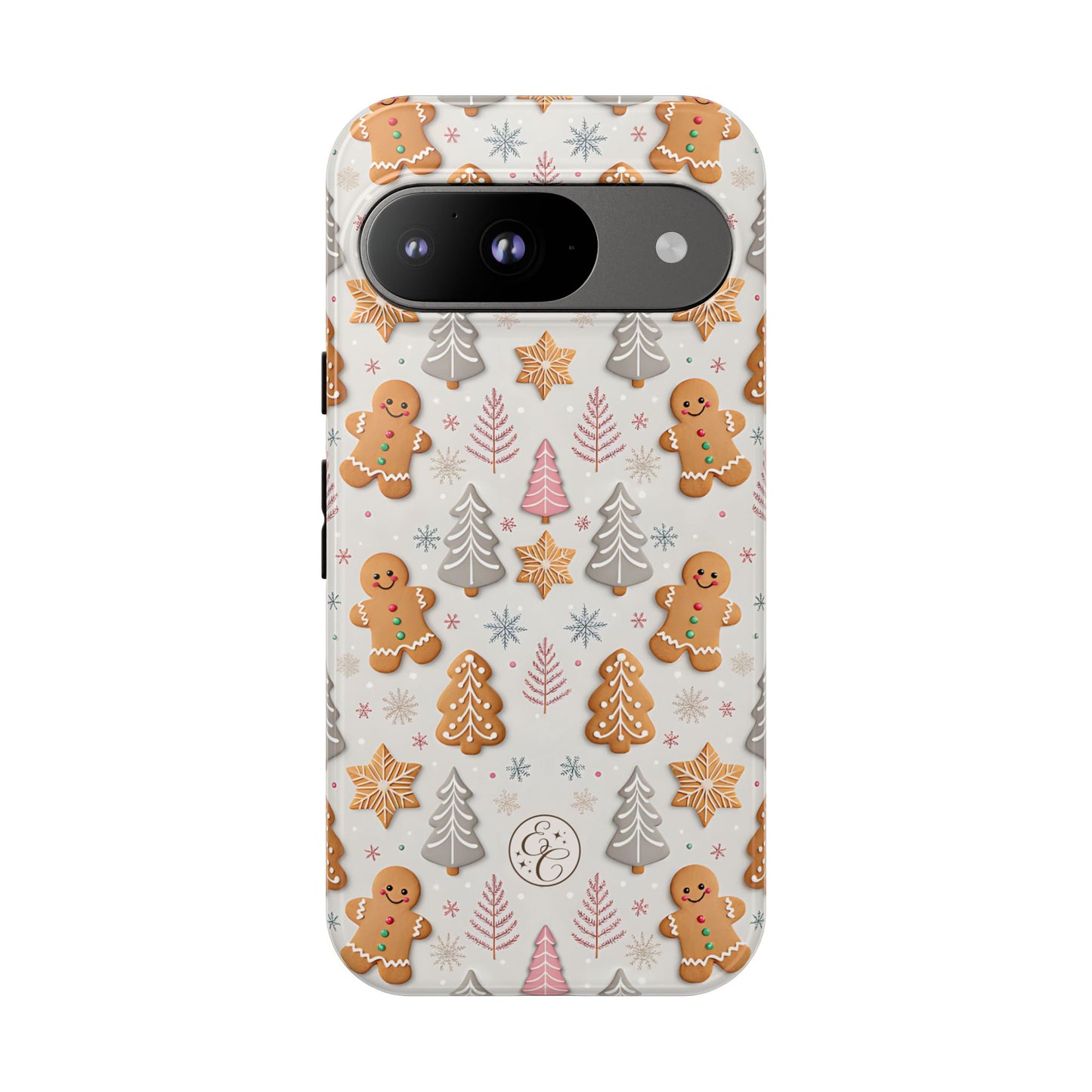 Christmas Gingerbread Man Pattern Tough Phone Case