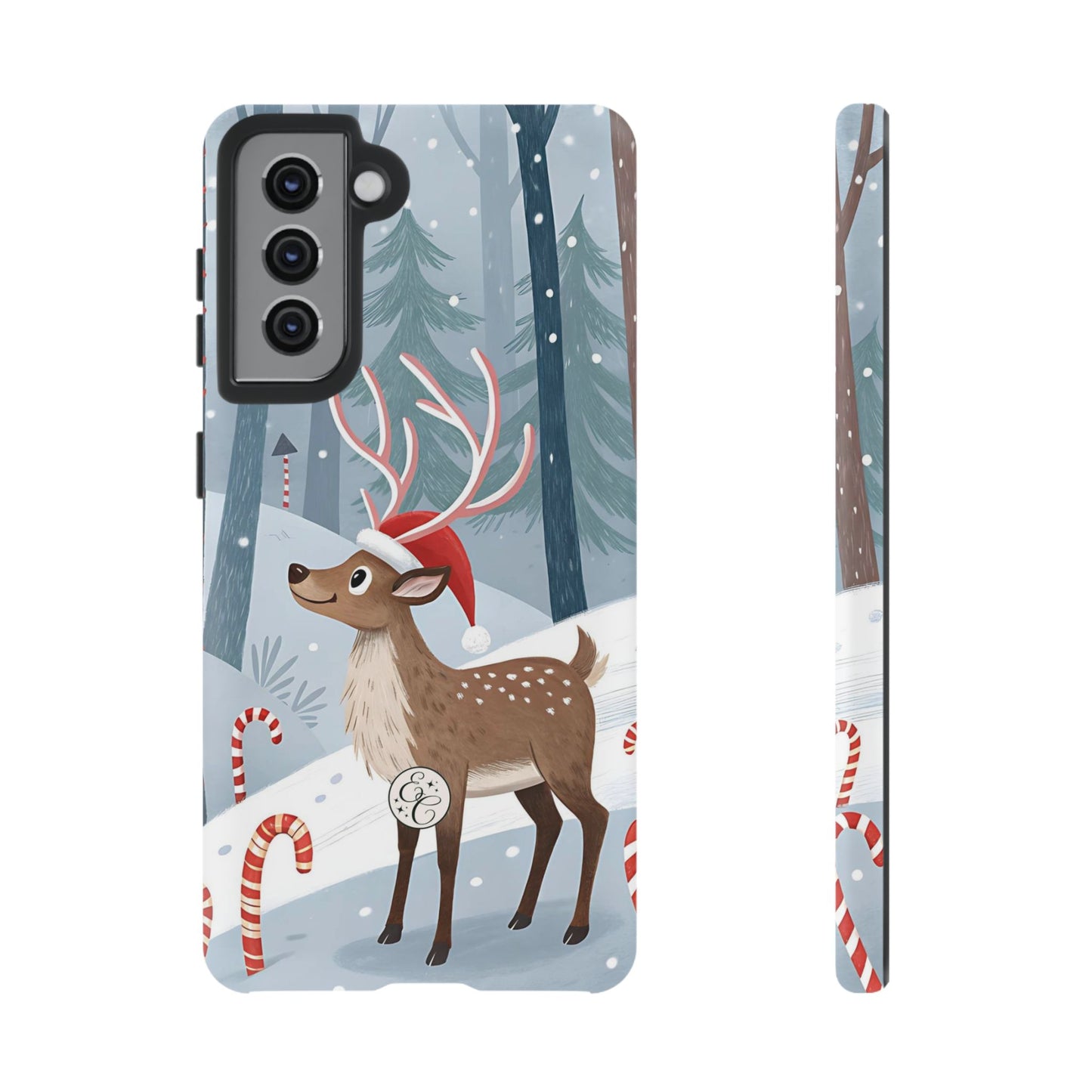 Reindeer in Winter Wonderland Tough Phone Case