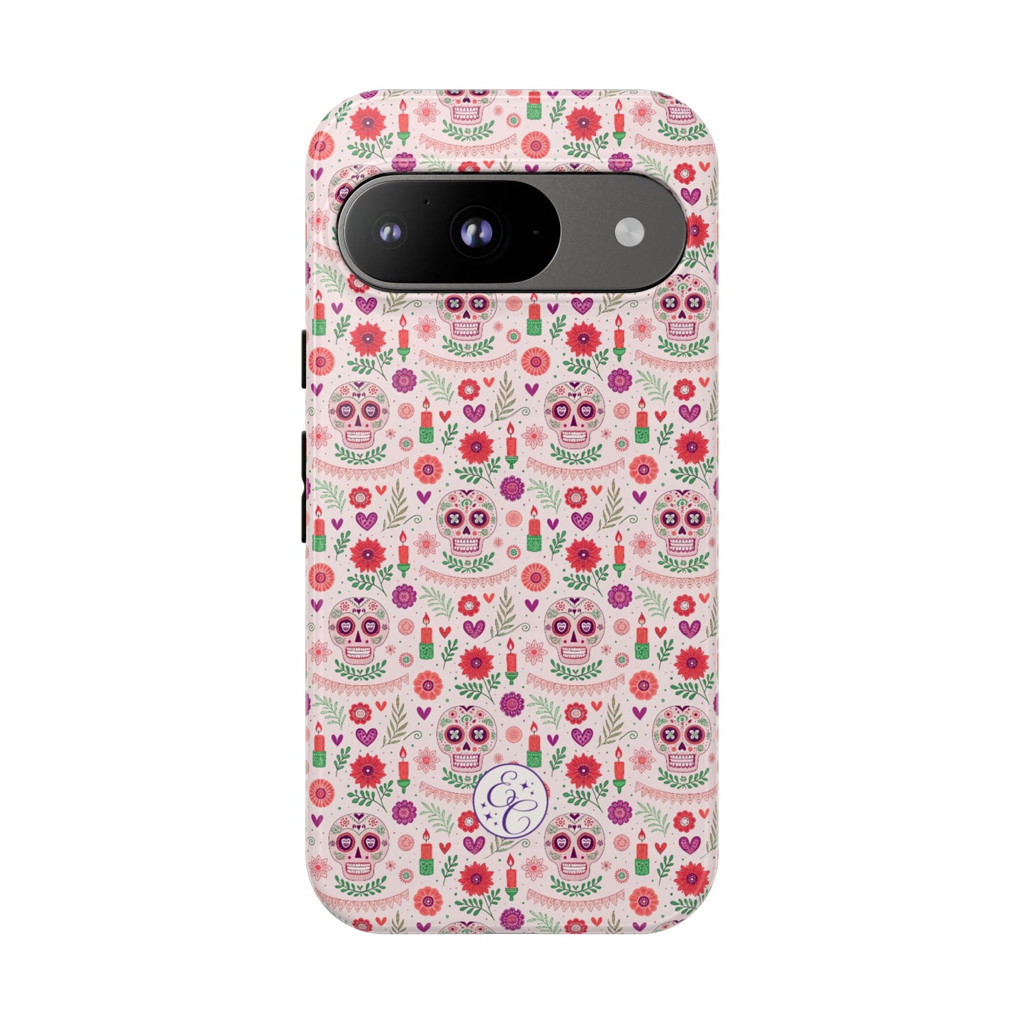 Pink Boho Day of the Dead Tough Phone Case