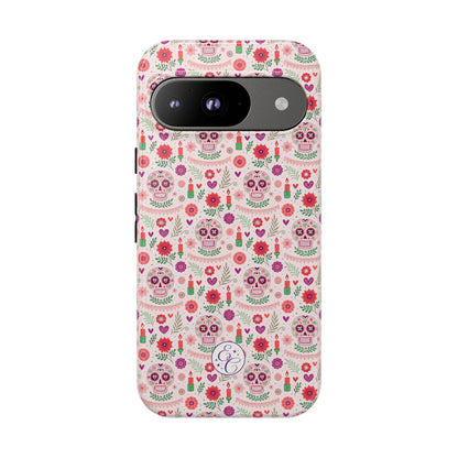 Pink Boho Day of the Dead Tough Phone Case