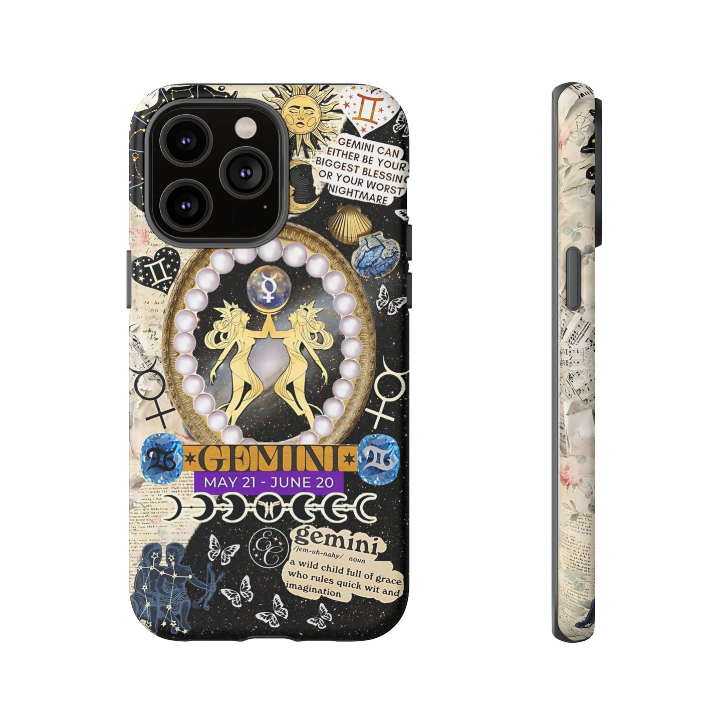 Gemini Zodiac Sign Tough Phone Case