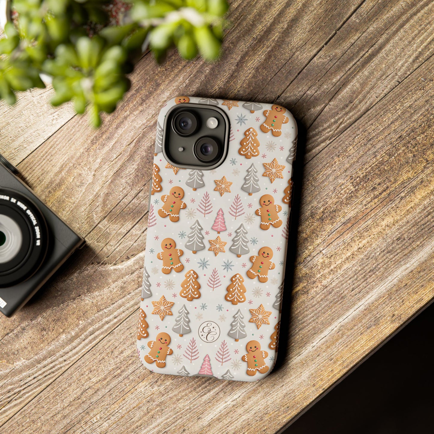 Christmas Gingerbread Man Pattern Tough Phone Case