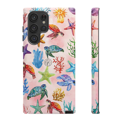 Colorful Marine Life Tough Phone Case