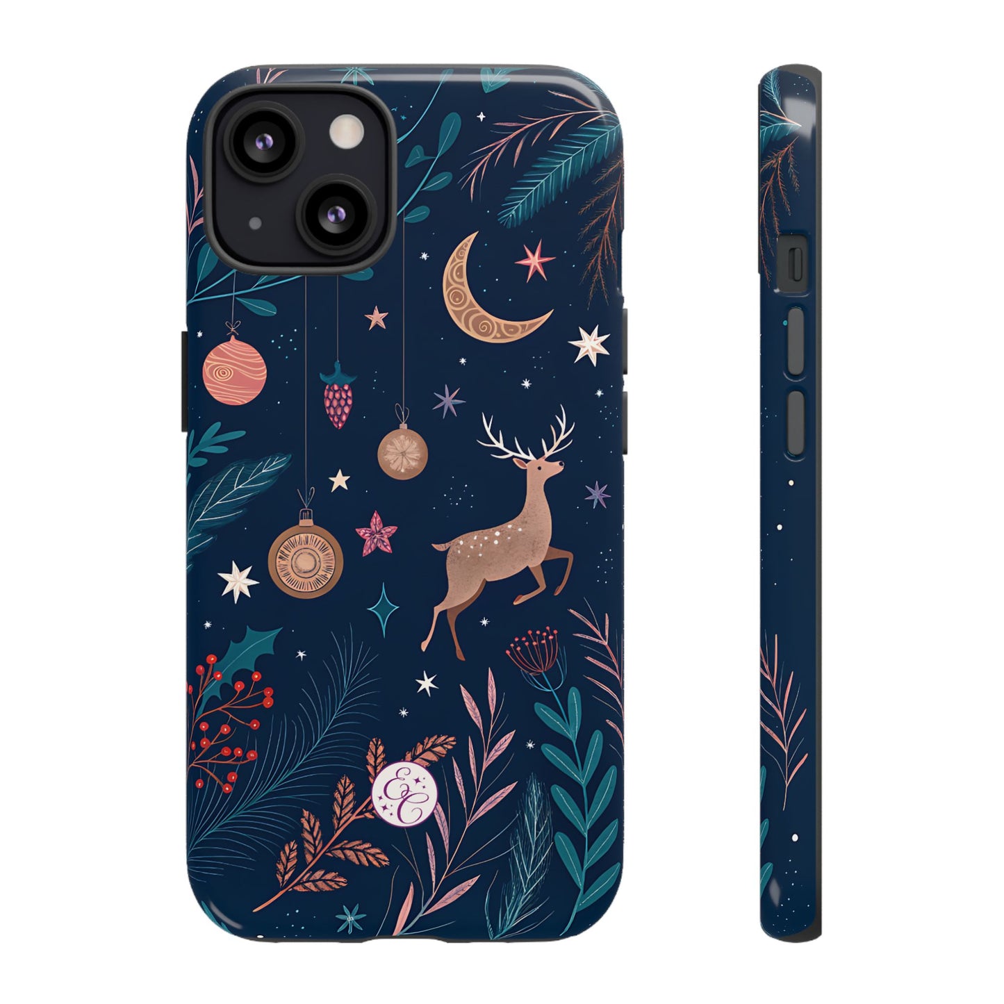 Boho Christmas Reindeer Tough Phone Case