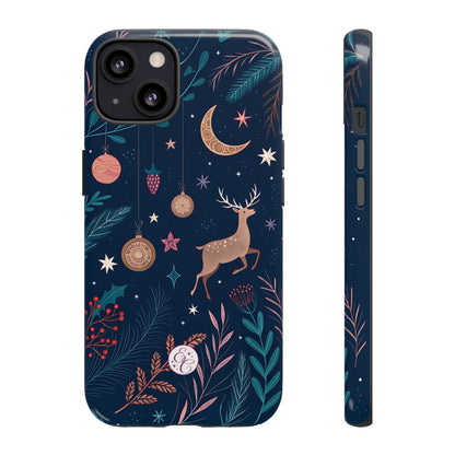 Boho Christmas Reindeer Tough Phone Case