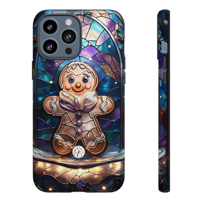 Gingerbread Man Stained Glass Tough Phone Case