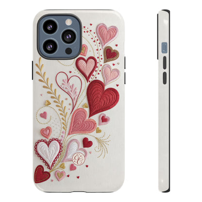 Hearts Pattern Tough Phone Case