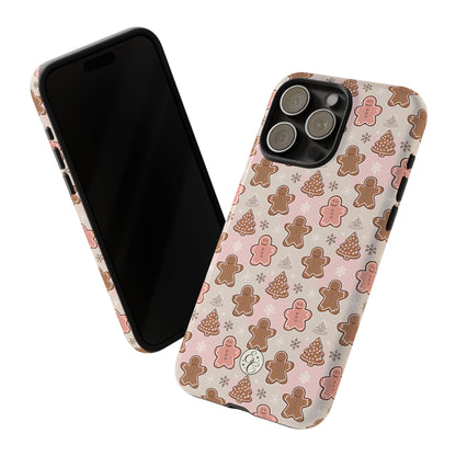 Gingerbread Men & Xmas Tree Pattern Tough Phone Case