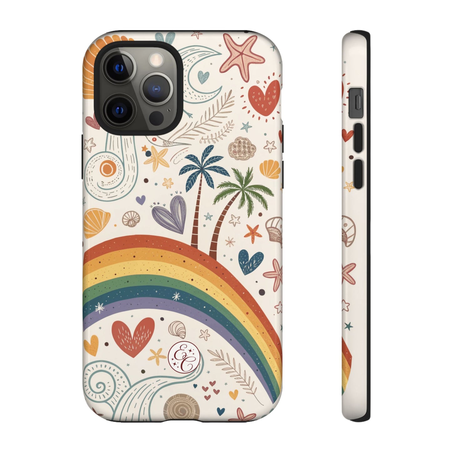 Rainbow Pride Boho Beach Tough Phone Case