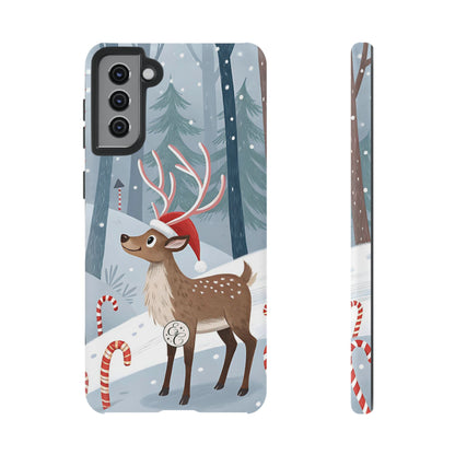 Reindeer in Winter Wonderland Tough Phone Case