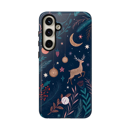 Boho Christmas Reindeer Tough Phone Case