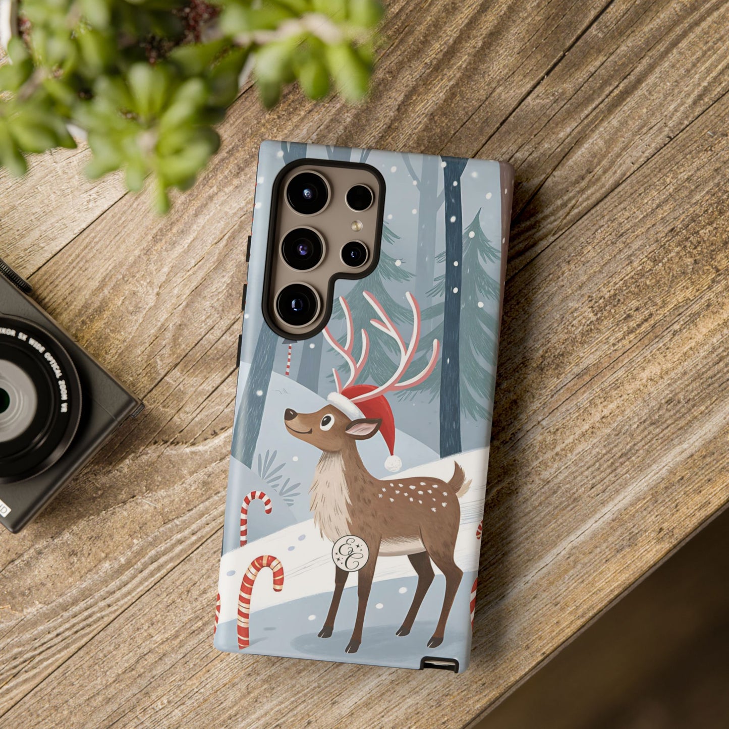 Reindeer in Winter Wonderland Tough Phone Case