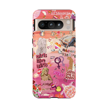 Lesbian Collage Tough Phone Case