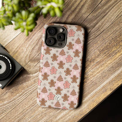 Gingerbread Men & Xmas Tree Pattern Tough Phone Case