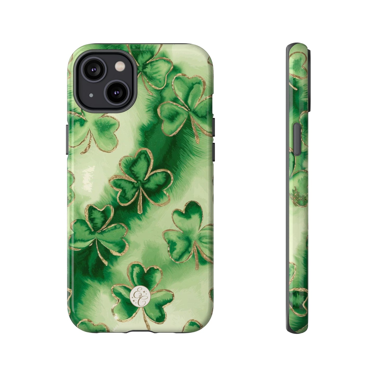Shamrock Watercolor Pattern Tough Phone Case