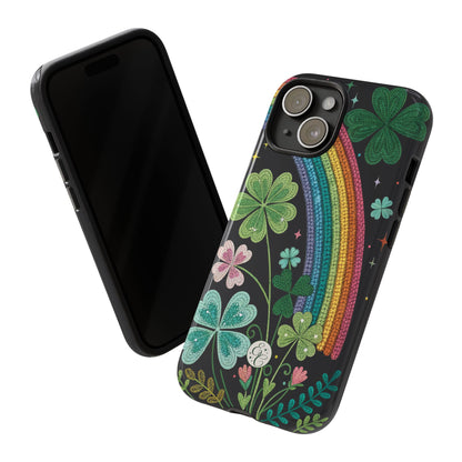 Rainbow & Shamrock Tough Phone Case