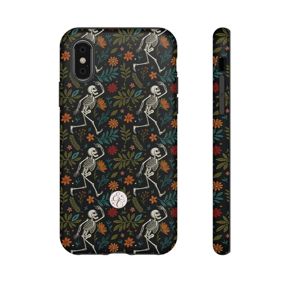 Boho Skeleton Pattern Halloween Phone Case