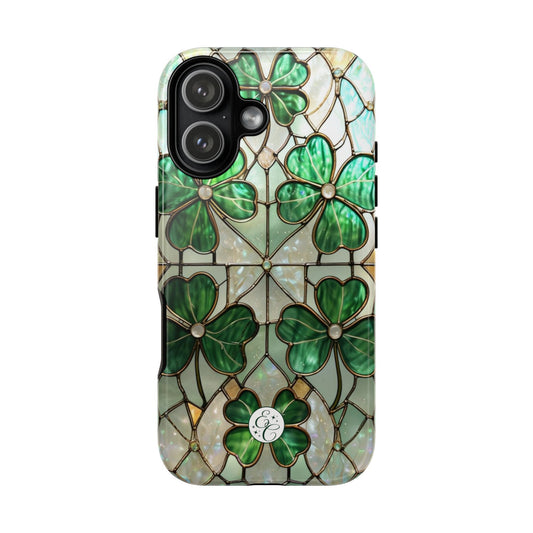 Stained Glass Clover Tough Phone Case