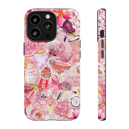 Pink Collage Tough Phone Case