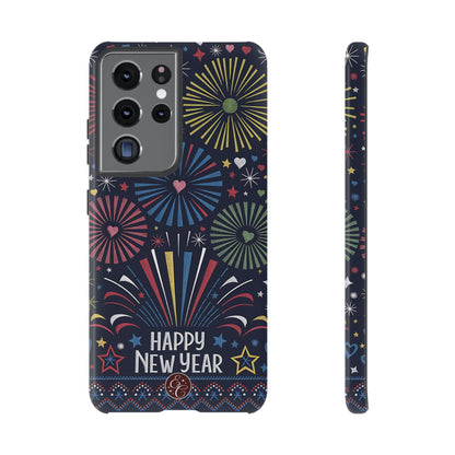 Happy New Year Fireworks Tough Phone Case