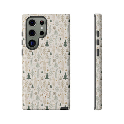 Boho Christmas Forest Tough Phone Case