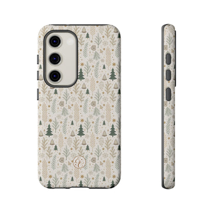 Boho Christmas Forest Tough Phone Case