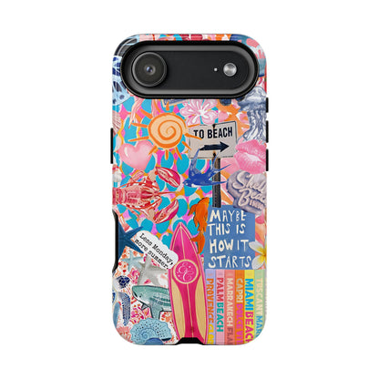 Colorful Beach Collage Tough Phone Case