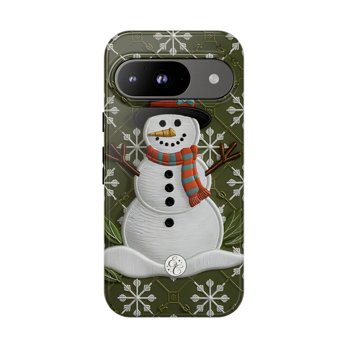 Christmas Snowman Tough Phone Case