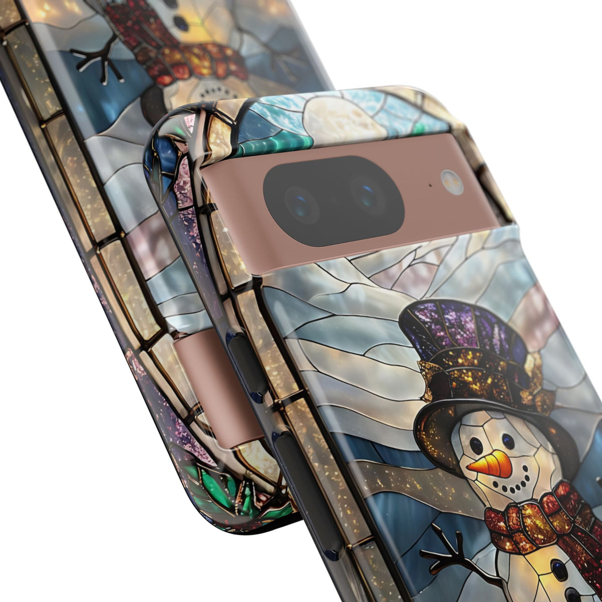Snowman Stained Glass Phone Case