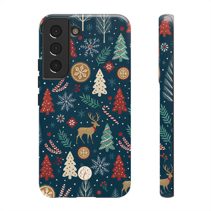 Christmas Holiday Pattern Tough Phone Case