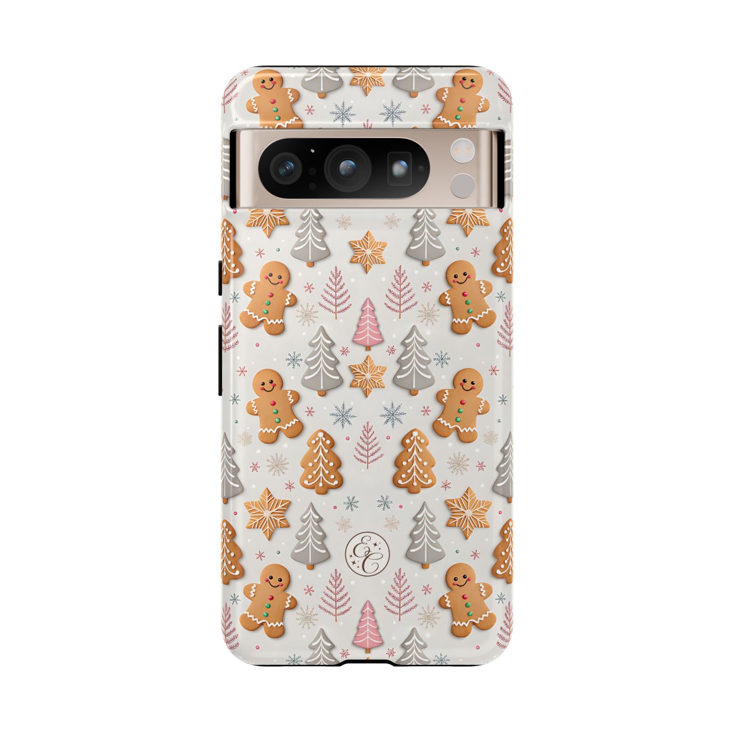 Christmas Gingerbread Man Pattern Tough Phone Case