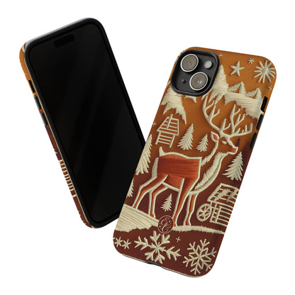 Rustic Reindeer Christmas Phone Case