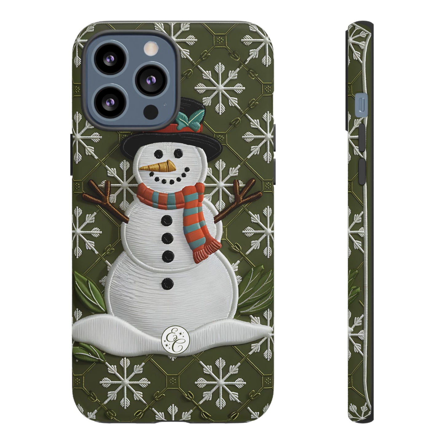 Christmas Snowman Tough Phone Case