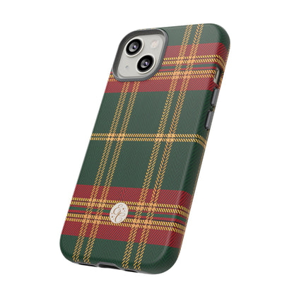 Green Red & Gold Plaid Tough Phone Case