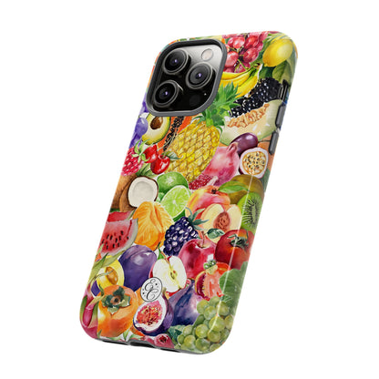 Colorful Fruits Collage Tough Phone Case