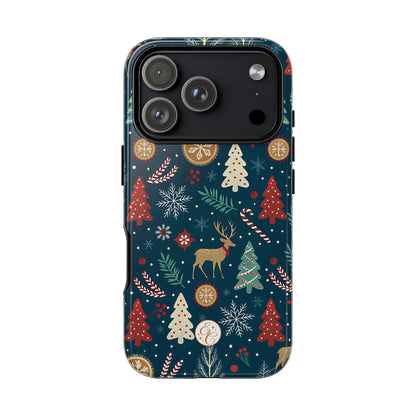 Christmas Holiday Pattern Tough Phone Case