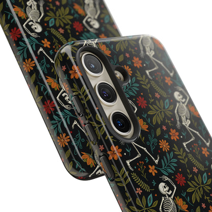 Halloween Boho Skeleton Pattern Tough Phone Case