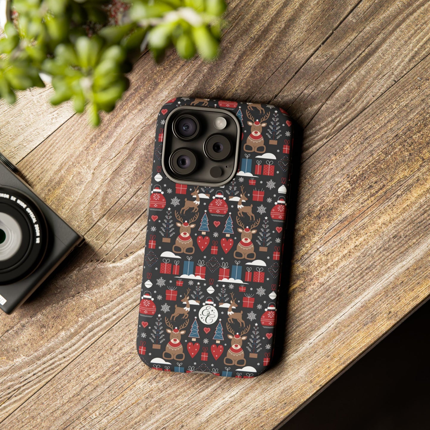 Christmas Holiday Pattern Tough Phone Case