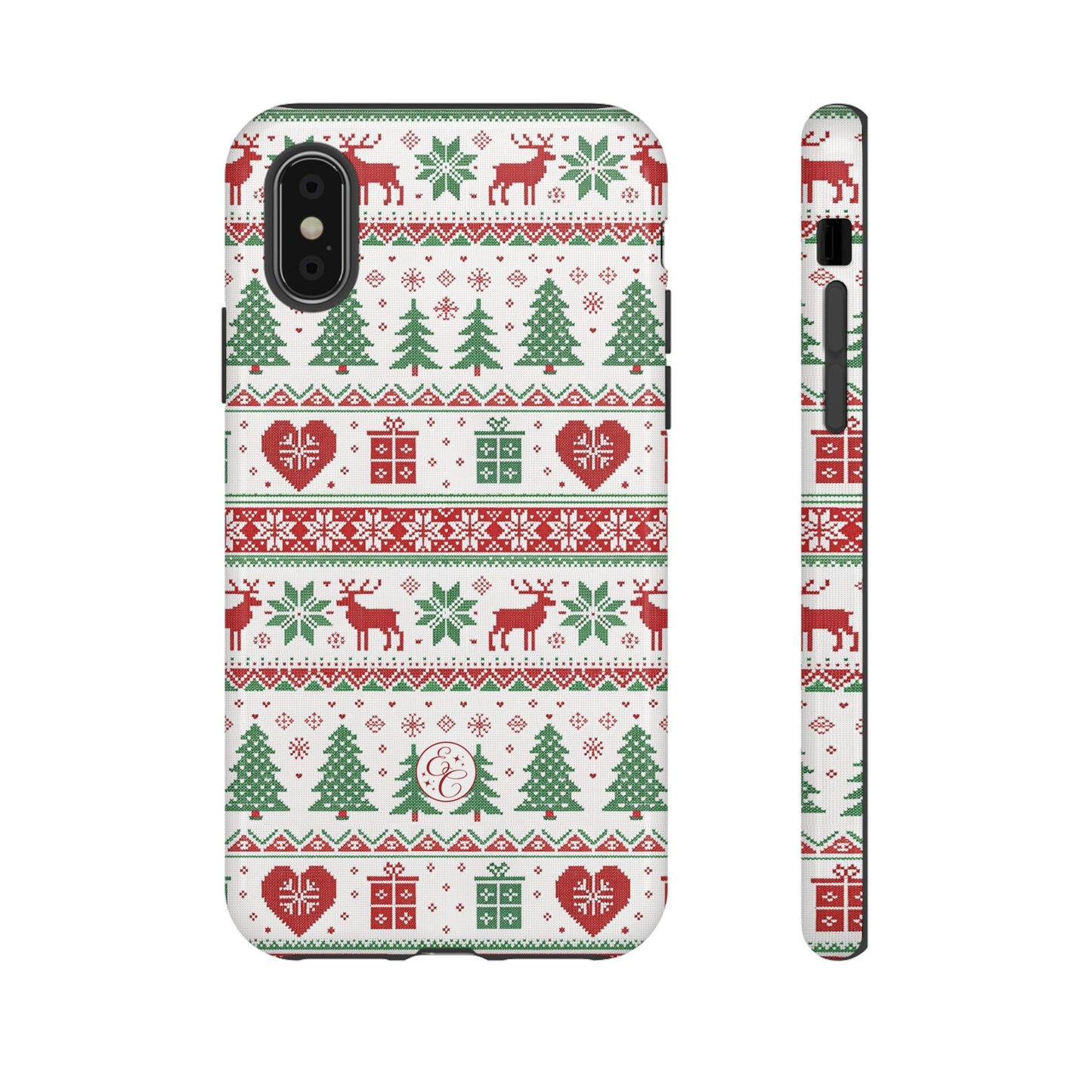 Ugly Christmas Sweater Pattern Tough Phone Case