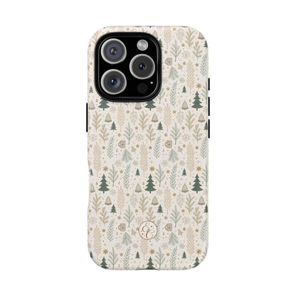 Boho Christmas Forest Tough Phone Case