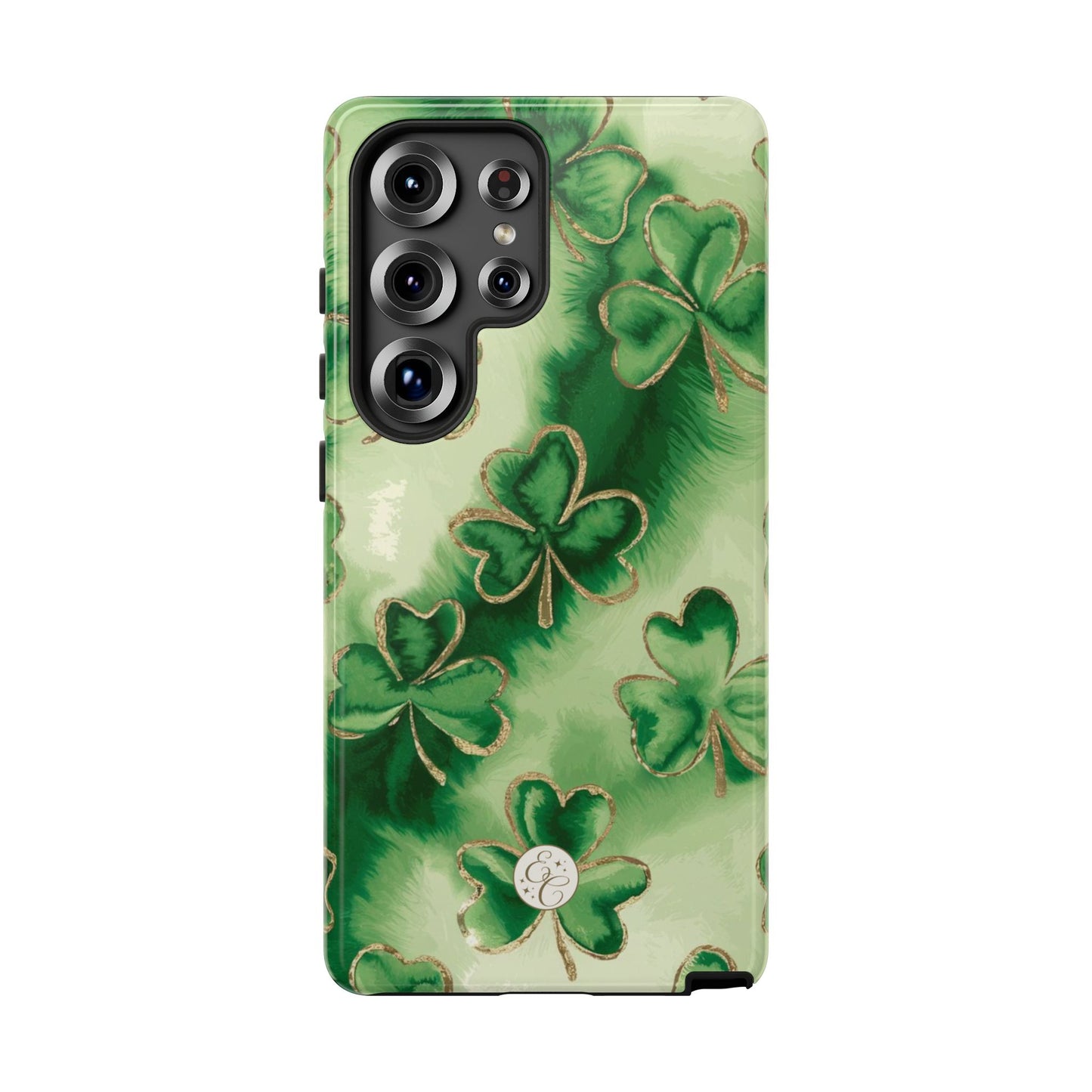 Shamrock Watercolor Pattern Tough Phone Case