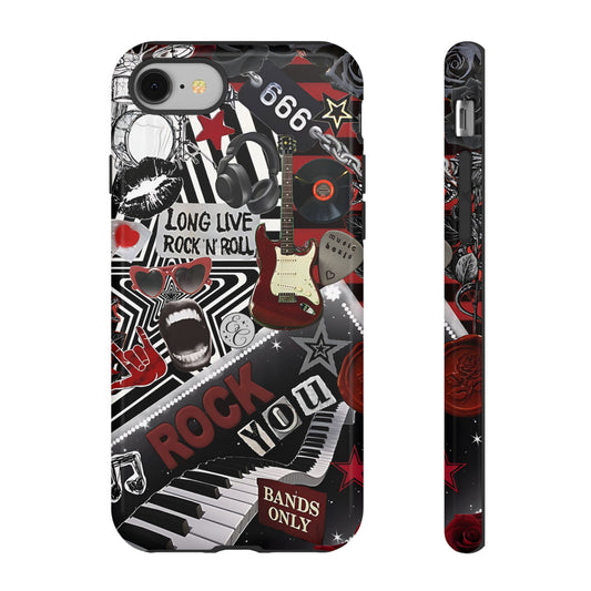 Rock and Roll Collage Tough Phone Case