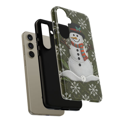 Christmas Snowman Tough Phone Case