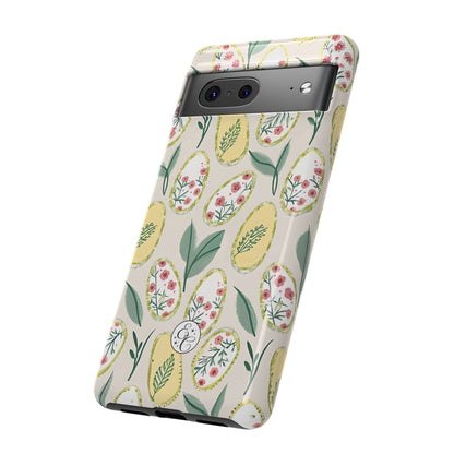 Floral Easter Egg Pattern Tough Phone Case