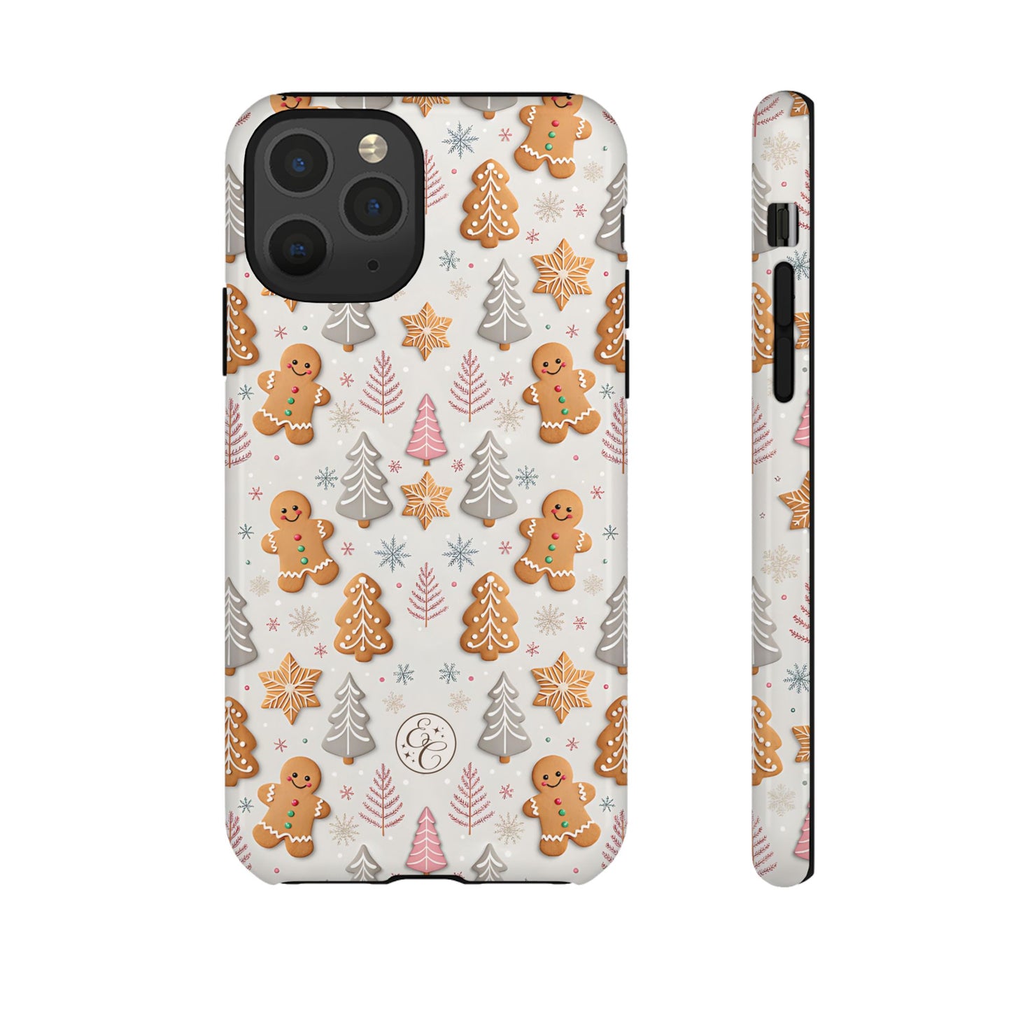 Christmas Gingerbread Man Pattern Tough Phone Case