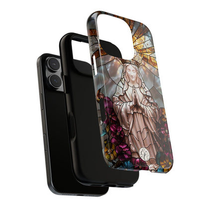Virgin Mary Stained Glass Tough Phone Case
